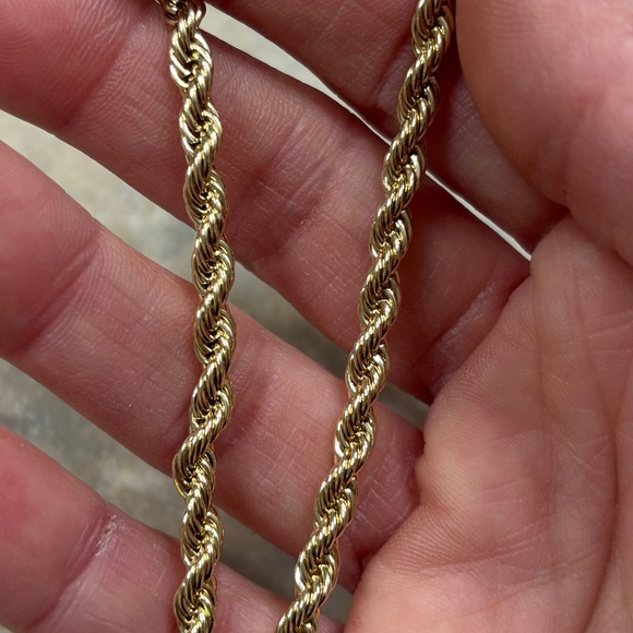 Gold filled  Rope Chain Bracelet - Picture 3 of 5